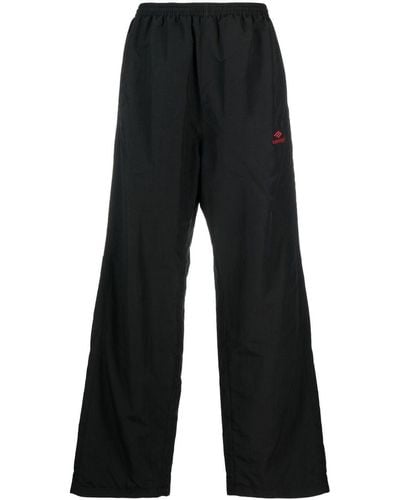 Balenciaga Pantalones de chándal de talle alto - Negro