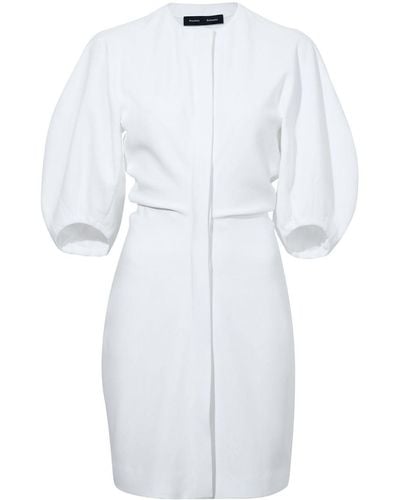 Proenza Schouler Goldie Crepe Dress - White