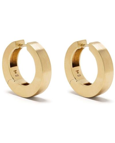 Tom Wood Arch Gold-plated Hoops - Metallic