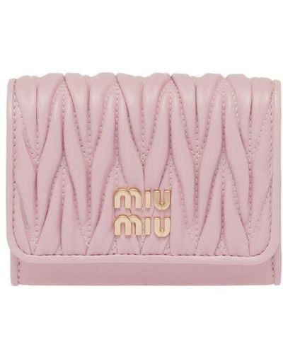 Miu Miu Leren Pasjeshouder - Roze