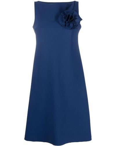La Petite Robe Di Chiara Boni フローラル ドレス - ブルー