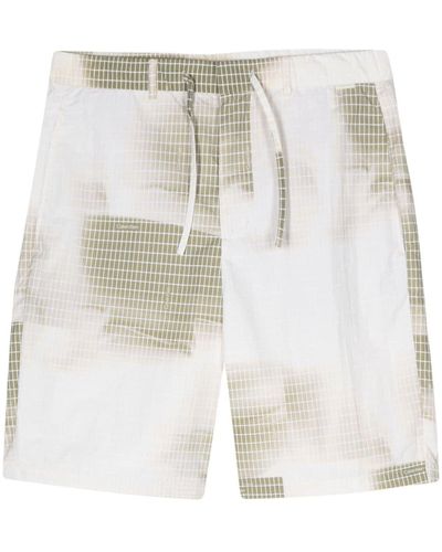 Calvin Klein Graphic-Print Deck Shorts - White