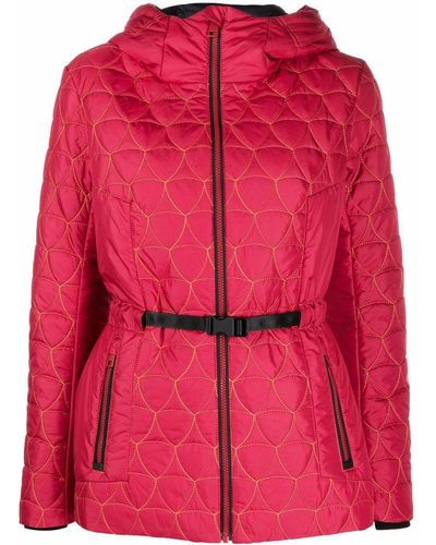 Rossignol Hooded Quilted Jacket - Red