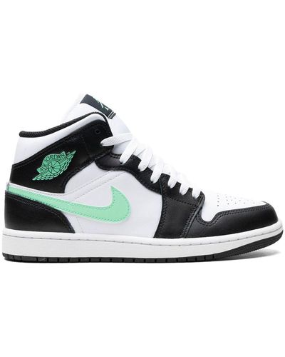 Nike Air 1 Mid "Green Glow" Sneakers - Weiß