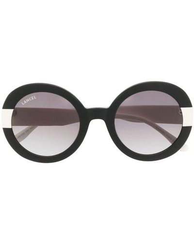 Lancel Rose Round-frame Sunglasses - Black