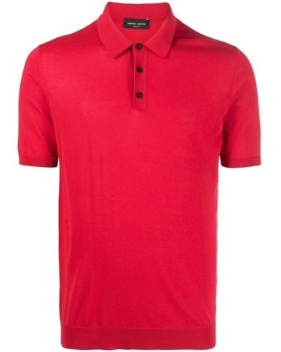 Roberto Collina Klassisches Poloshirt - Rot