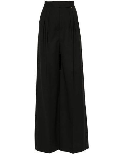 Nissa High-waisted Tailored Trousers - Black