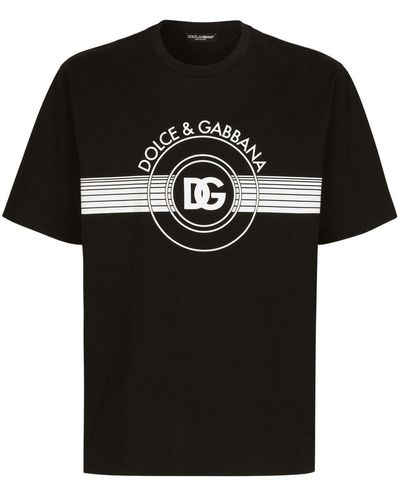Dolce & Gabbana Tops > T-shirts - Zwart