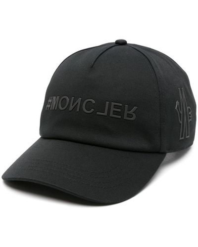 3 MONCLER GRENOBLE Baseball Hat With Embossed Logo - Black