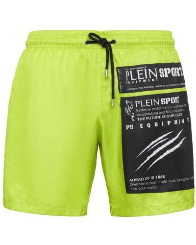 Philipp Plein Scratch Swim Shorts - Green