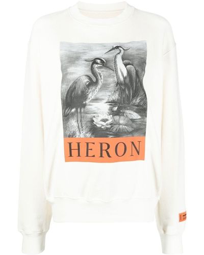 Heron Preston Cotton Logo Sweashirt - Grey