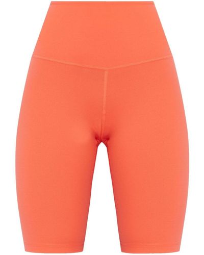 Hanro Pantalones cortos de deporte de talle alto - Naranja