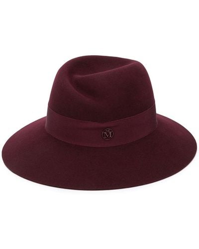 Maison Michel Virginie Felt Fedora Hat - Red