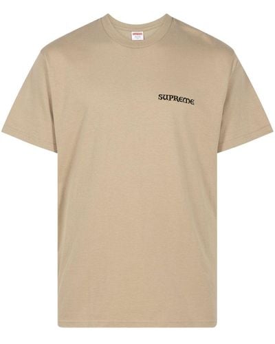 Supreme Worship T-Shirt aus Baumwolle - Natur