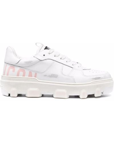 DSquared² Icon Leather Low-top Sneakers - White