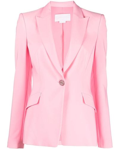 Genny Tailored Single-breasted Blazer - Pink