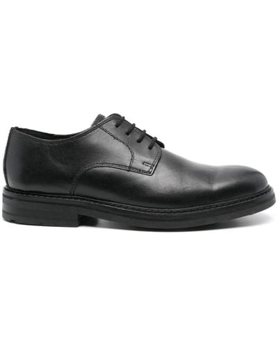 Clarks Craftevan Leather Derby Shoes - Black