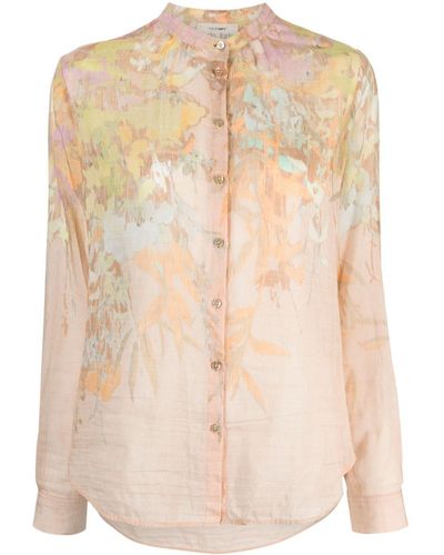 Forte Forte Forte_forte Printed Cotton And Silk Blend Shirt - Natural