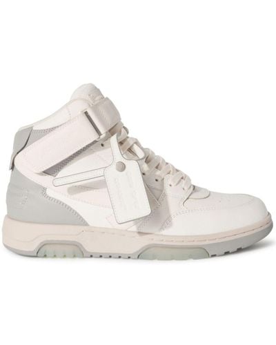Off-White c/o Virgil Abloh Out Of Office Mid-top Sneakers - Naturel