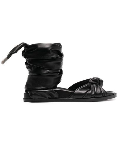 Alexandre Vauthier Leila Wrap Sandals - Black