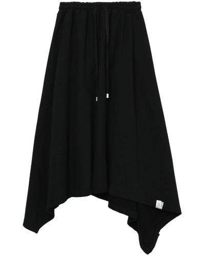 Adererror Levena Asymmetric Midi Skirt - Black