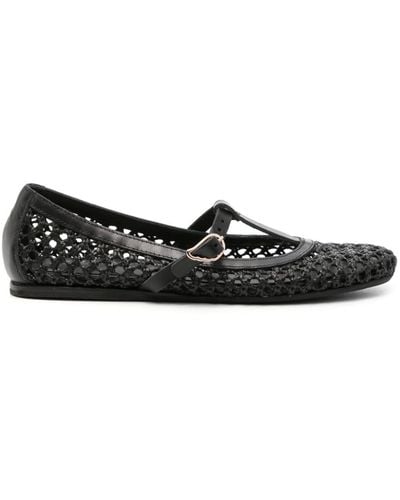 Ancient Greek Sandals Aerati Vachetta/Net Shoes - Black