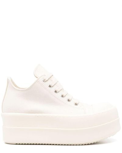 Rick Owens Lido Double-Bumper lace-up sneakers - Weiß