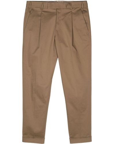 PT Torino Rebel Cropped Trousers - Brown