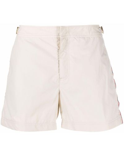 Orlebar Brown Side Stripe-detail Swim Shorts - Natural