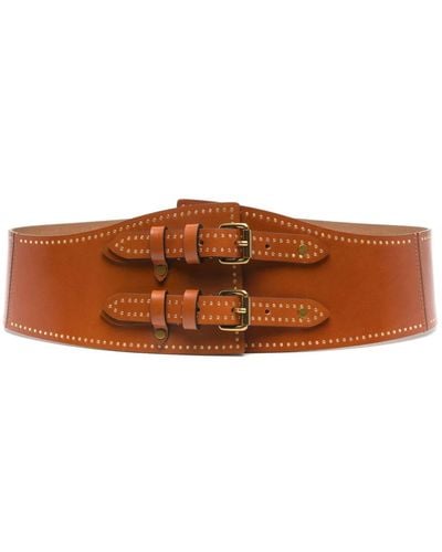 Isabel Marant Riccia Leather Belt - Brown
