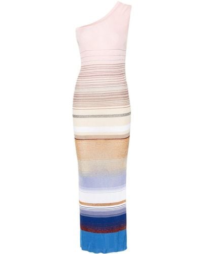 Missoni One-shoulder Knitted Dress - White