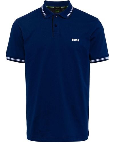 BOSS Paul Modern Essential Polo Shirt - Blue