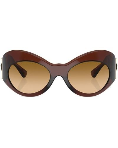 Versace Eyewear Medusa Head Oversize-frame Sunglasses - Brown