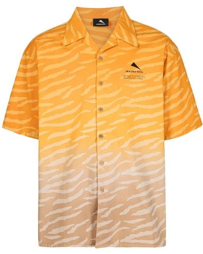 Mauna Kea Overhemd Met Logoprint - Oranje