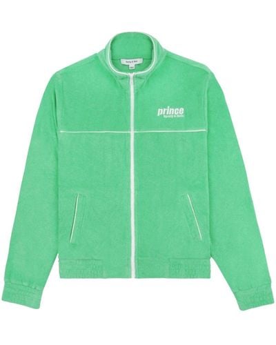 Sporty & Rich Prince Sporty Cotton Track Jacket - Green