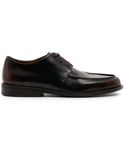 Marsèll Polished-Leather Derby Shoes - Black
