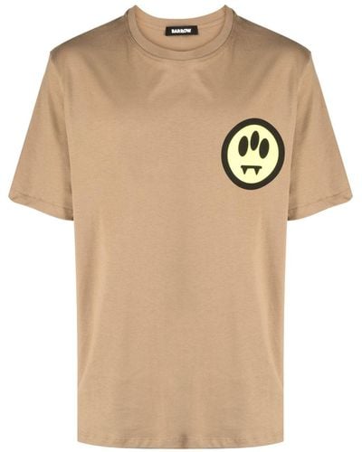 Barrow T-shirt en coton à logo imprimé - Neutre