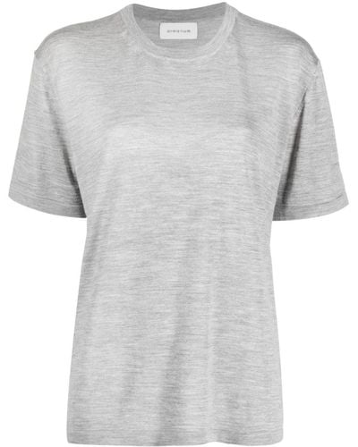 ARMARIUM Mélange Wool-blend T-shirt - Grey