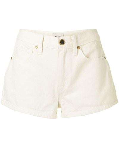Khaite Charlotte Low-rise Denim Shorts - White