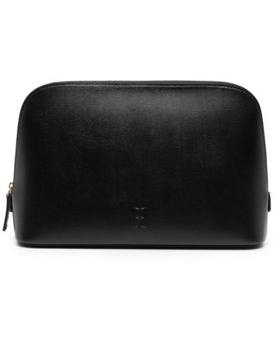 By Malene Birger Medium Aya Leather Makeup Bag - Black