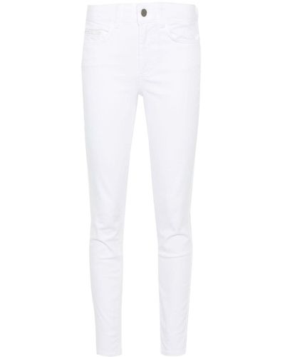 Liu Jo Mid-rise Straight-leg Jeans - White