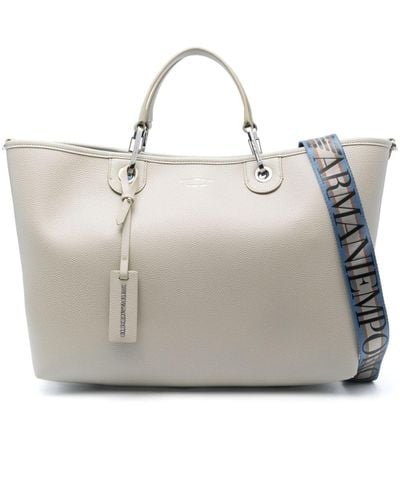 Emporio Armani Myea Medium Shopping Bag - Gray