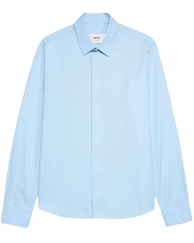 Ami Paris Button-up Shirt - Blauw