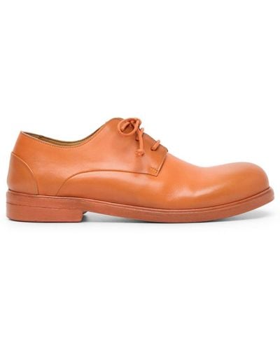 Marsèll Zucca Media Leather Derby Shoes - Orange