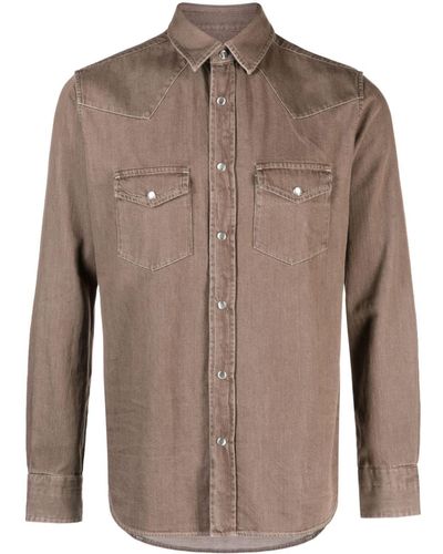 Tom Ford Long-sleeve denim shirt - Marrón