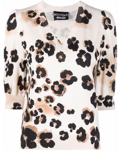 Boutique Moschino Sweater Met Luipaardprint - Meerkleurig