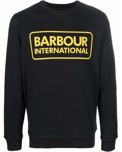 Barbour ロゴ スウェットシャツ - ブラック