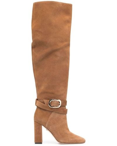 Dee Ocleppo Samantha 95mm Knee-high Suede Boots - Brown