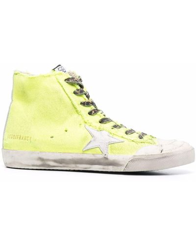 Golden Goose Francy High-top Sneakers - Yellow