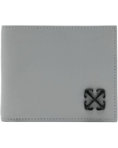 Off-White c/o Virgil Abloh Arrows Leather Wallet - Grey